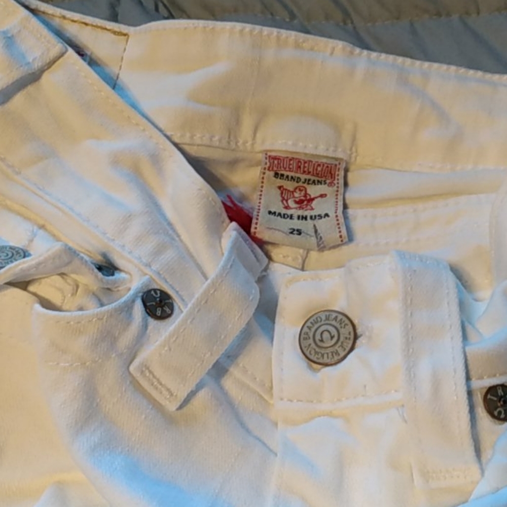 White true religion pants